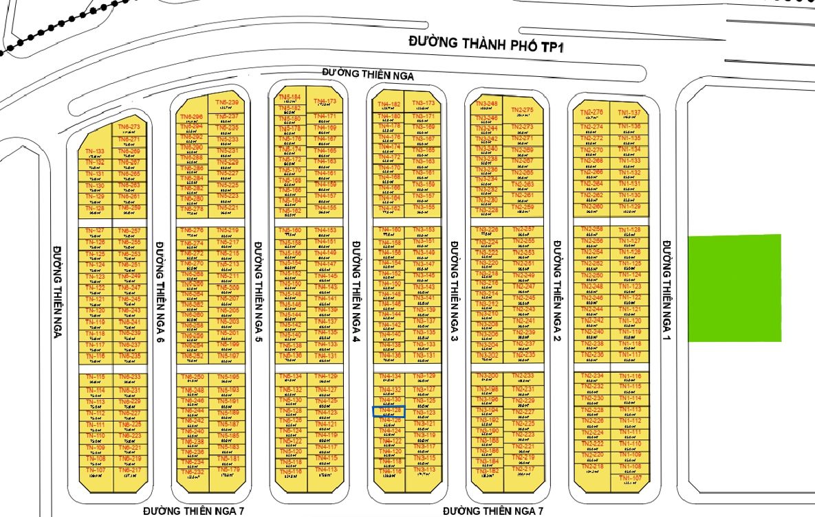 TN4-128 – Liền kề Đông Bắc tối ưu công năng tại tiểu khu Thiên Nga